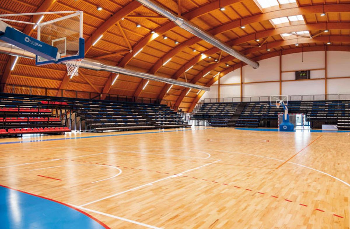 Il palazzetto dello sport di Fasano