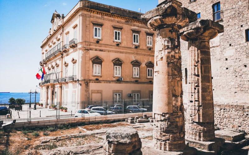 Taranto Tempio di Poseidone - Colonne Doriche